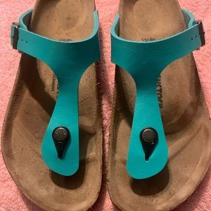 Birkenstock’s sz 40 gizeh birko- flor